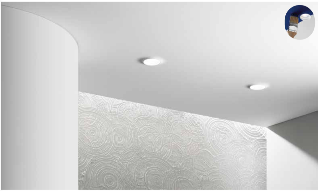 Incasso in gesso verniciabile attacco 1x GU10 non incl. SPLASH Incasso in gesso verniciabile attacco 1x GU10 non incl. SPLASH